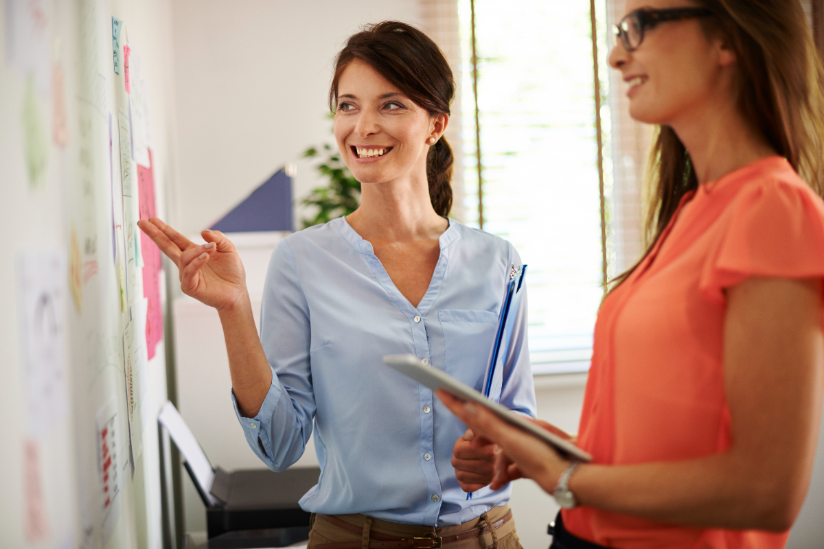 Coordinatrice avec son équipe